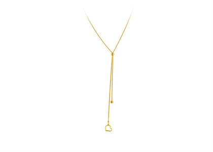 Long Lariat Fashionable 14 KT Gold Plated Brass Pendant